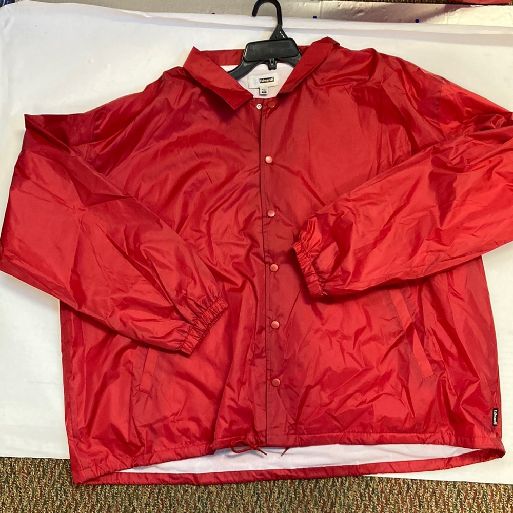 Edwards Windbreaker with lining. New, never worn. Light jacket. Multiple Sizes